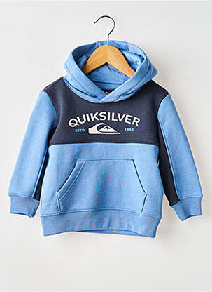 Pull coupe droite manches longues bleu QUIKSILVER garçon