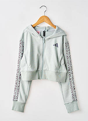 Veste casual resserrée sur le bas bleu ADIDAS fille