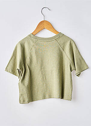 T-shirt coupe droite manches courtes vert ROXY fille