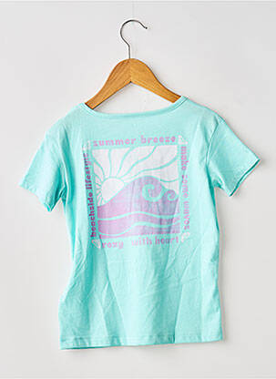 T-shirt coupe droite manches courtes bleu ROXY fille
