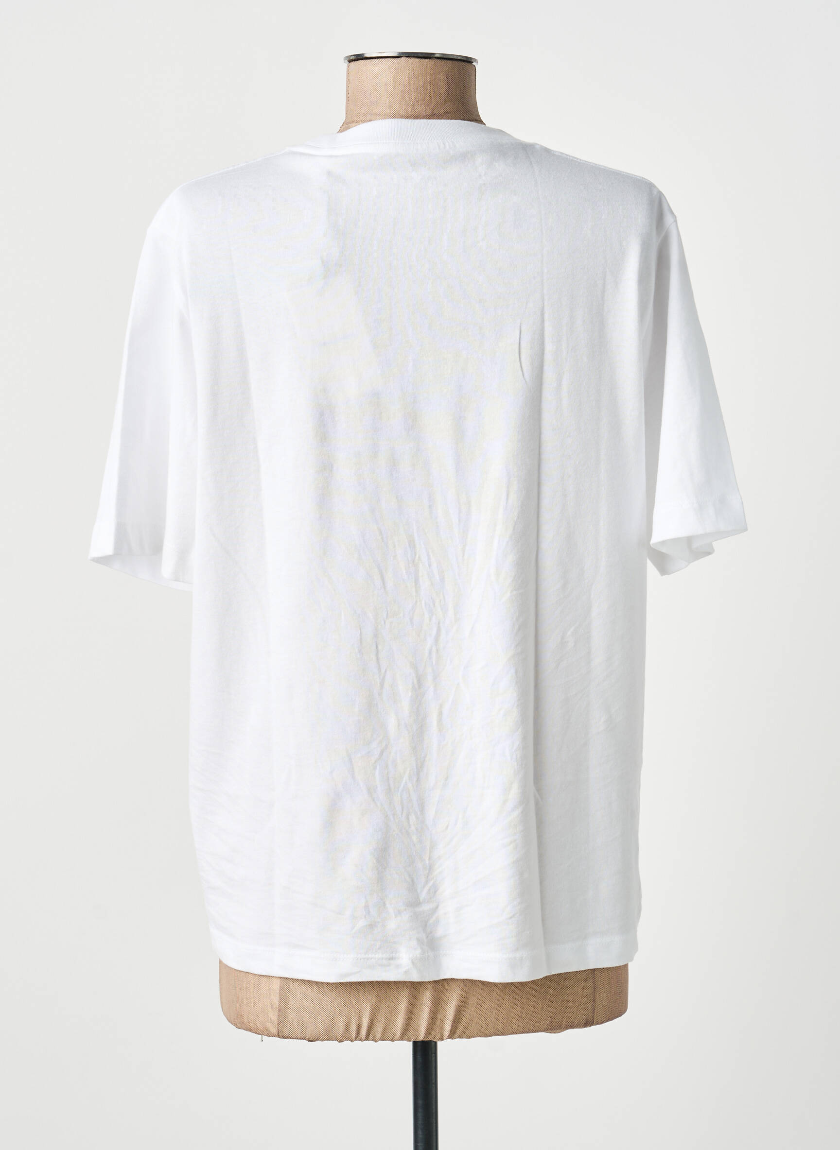 T-shirt sérigraphie floquée manches courtes blanc PEPE JEANS femme
