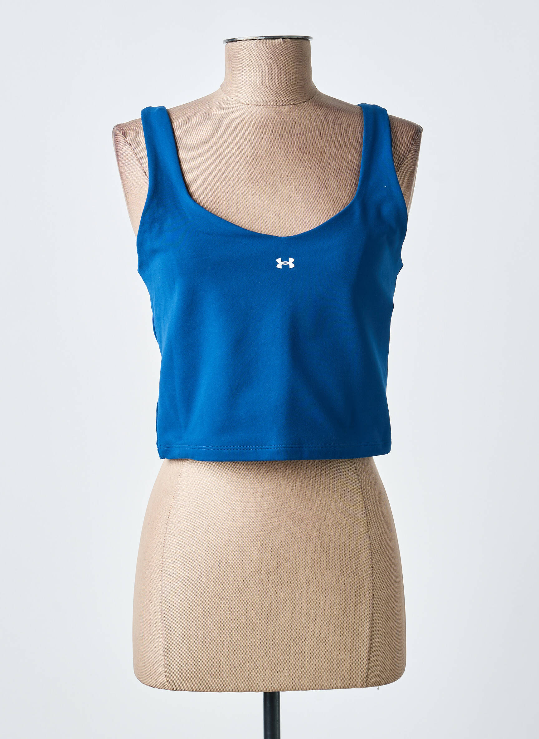 Débardeur stretch sans manche bleu UNDER ARMOUR femme