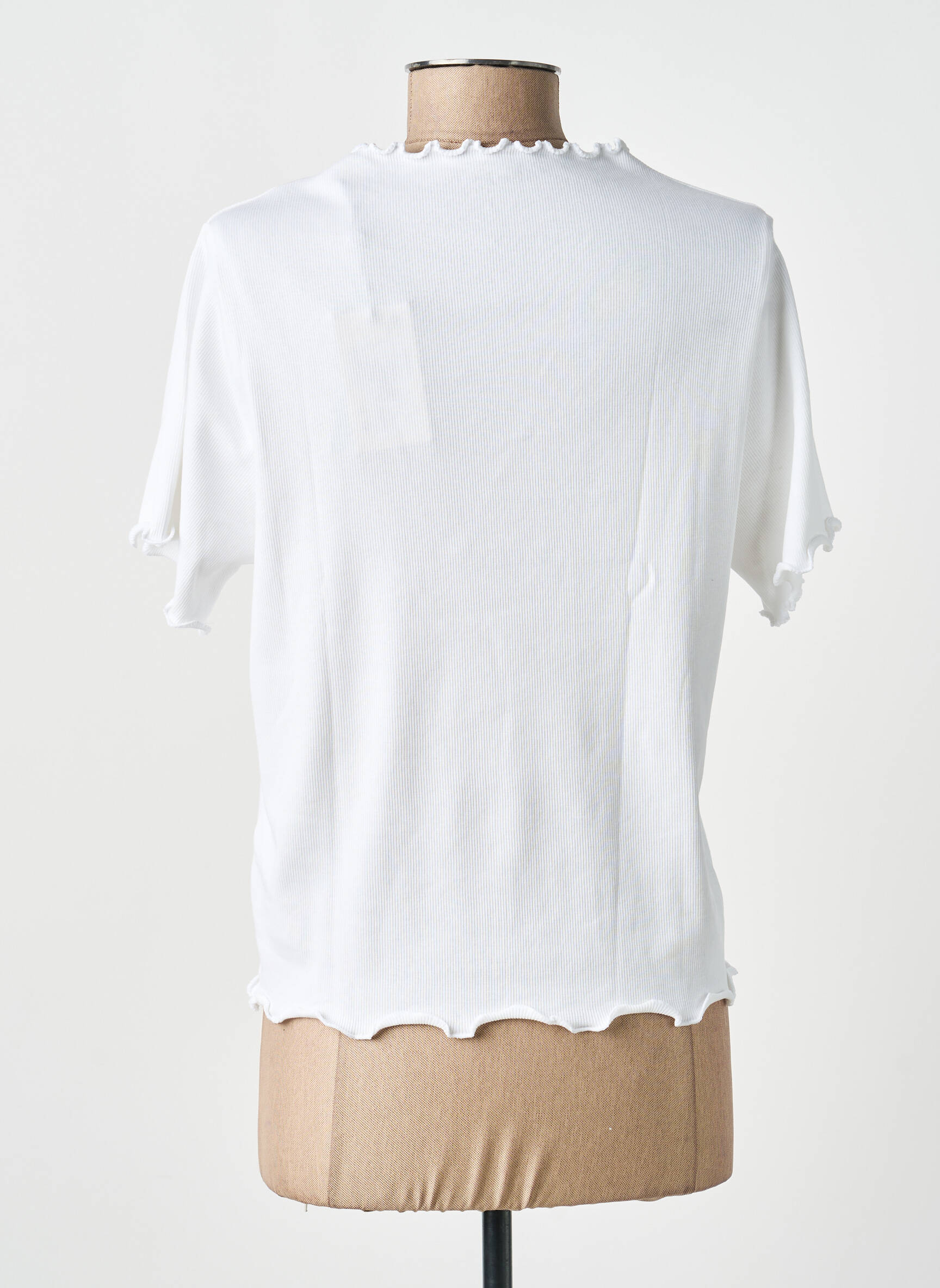 T-shirt stretch manches courtes blanc PEPE JEANS femme