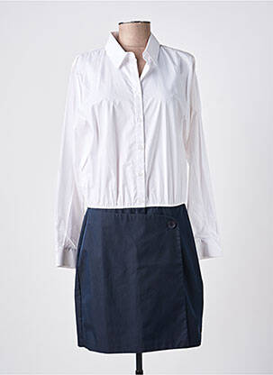 Robe mi-longue manches longues manches longues bleu IN WEAR femme