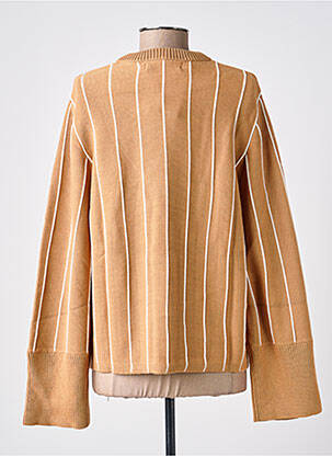 Pull stretch manches longues marron IN WEAR femme