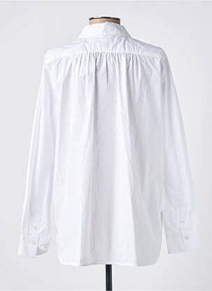 Chemisier tissage popeline manches longues blanc IN WEAR femme