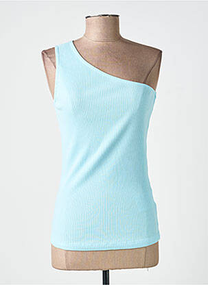 Top stretch sans manche bleu KAFFE femme