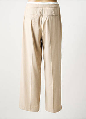 Pantalon droit stretch taille normale beige KAFFE femme