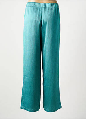 Pantalon droit tissage crêpe taille normale bleu KAFFE femme