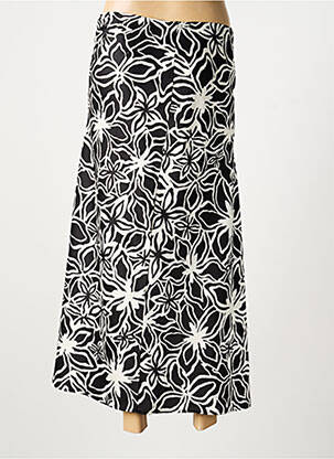 Jupe longue imprimé fantaisie noir KAFFE femme