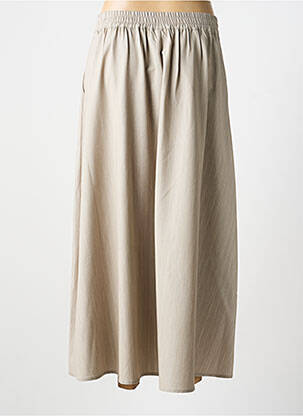 Jupe longue coupe fluide gris KAFFE femme