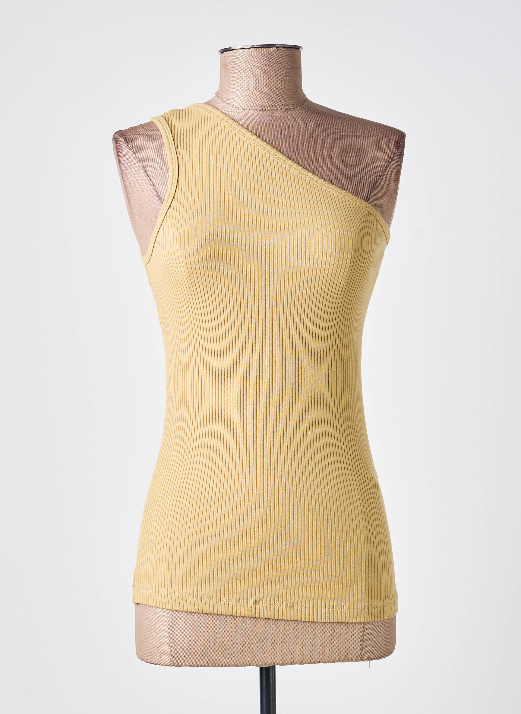 Top stretch sans manche beige KAFFE femme