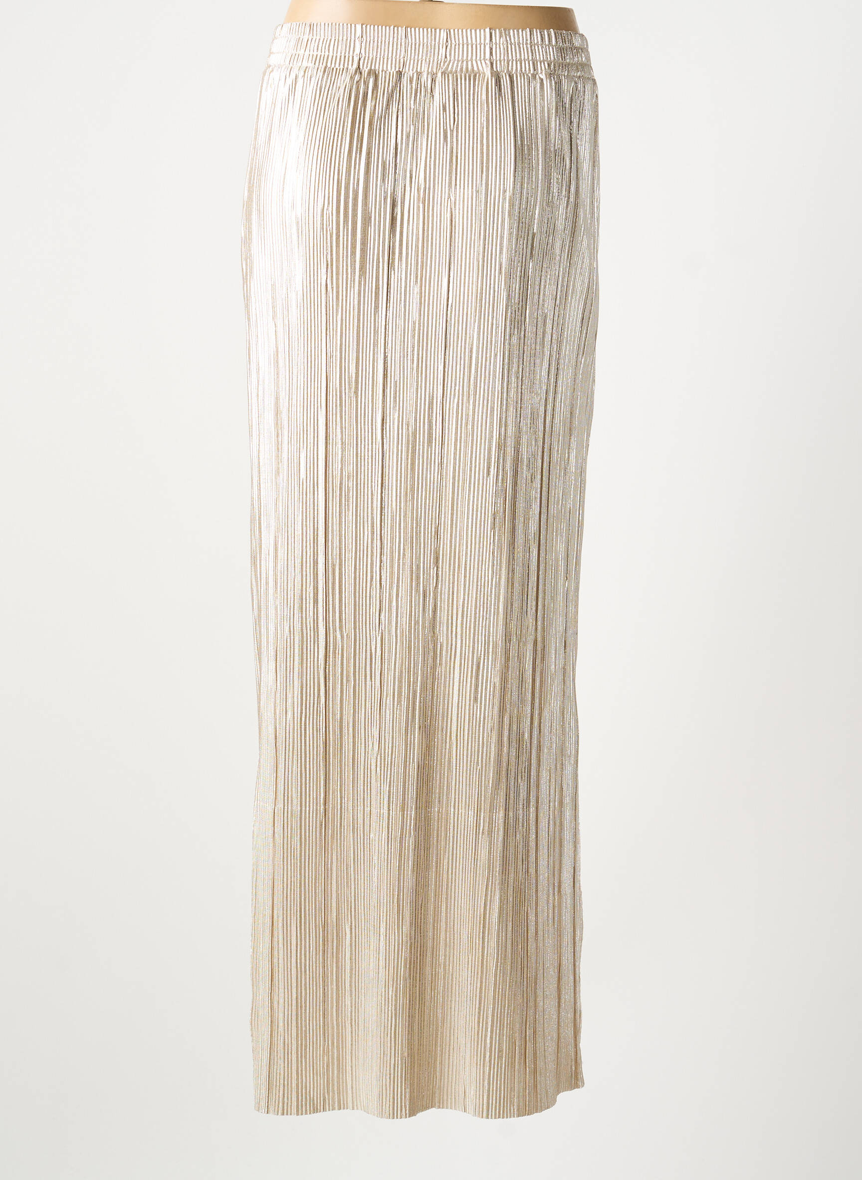 Jupe longue coupe droite or KAFFE femme