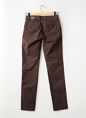 Pantalon droit stretch marron DELAHAYE homme