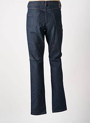 Jeans coupe droite fermeture zippée sous rabat boutonné taille normale bleu SAINT HILAIRE homme