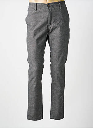 Pantalon droit tissage chiné taille normale gris IMPACT homme