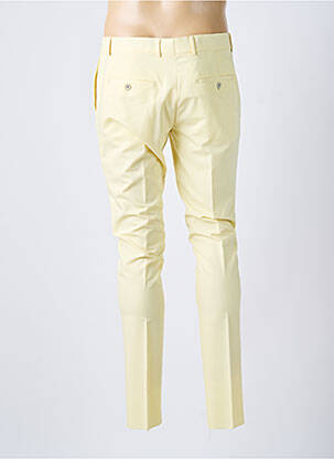 Pantalon droit tissage popeline jaune BARBERINI homme