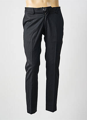 Pantalon slim tissage popeline taille normale noir MANUFACTURE homme