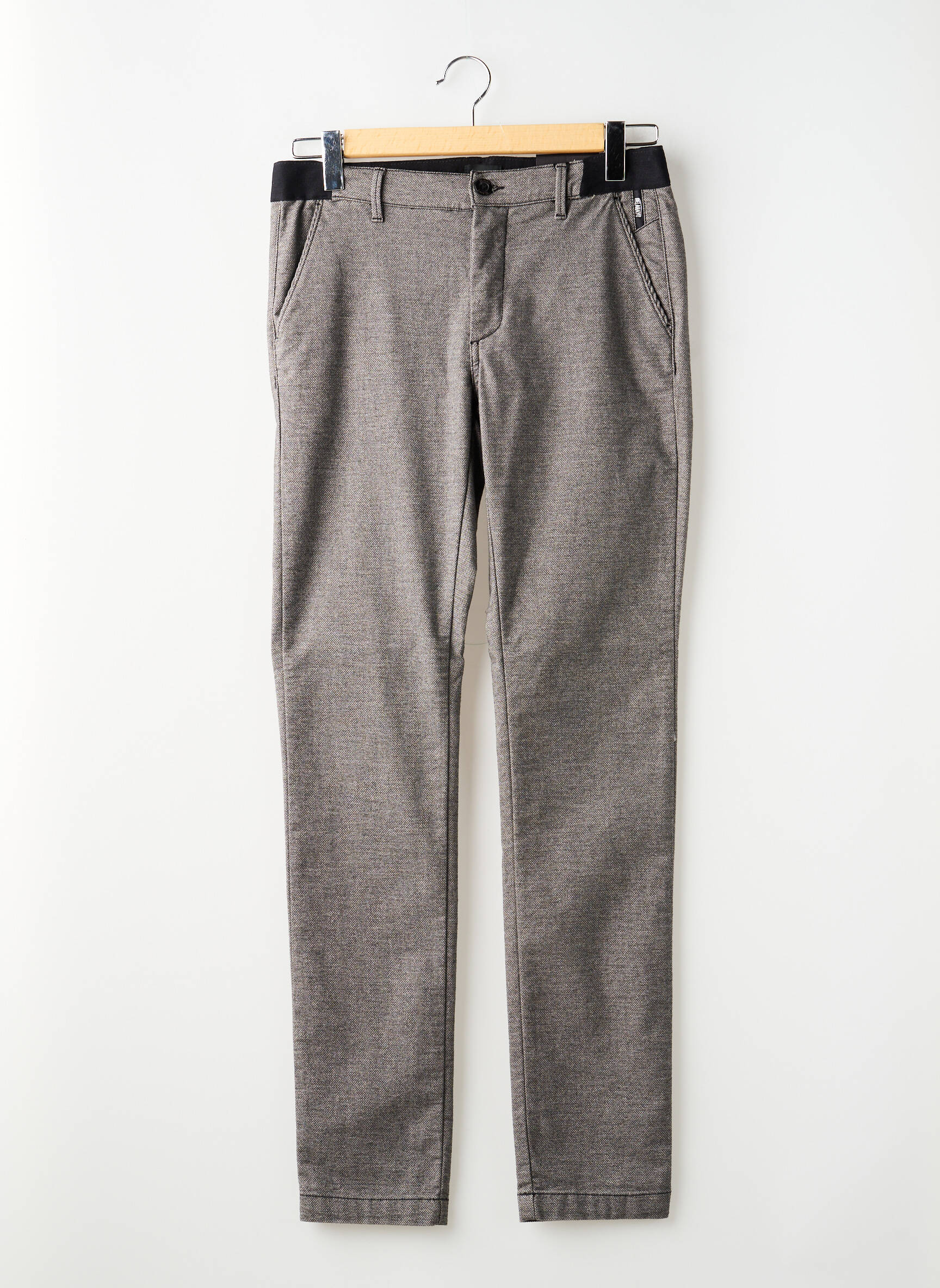 Pantalon droit stretch gris DELAHAYE homme