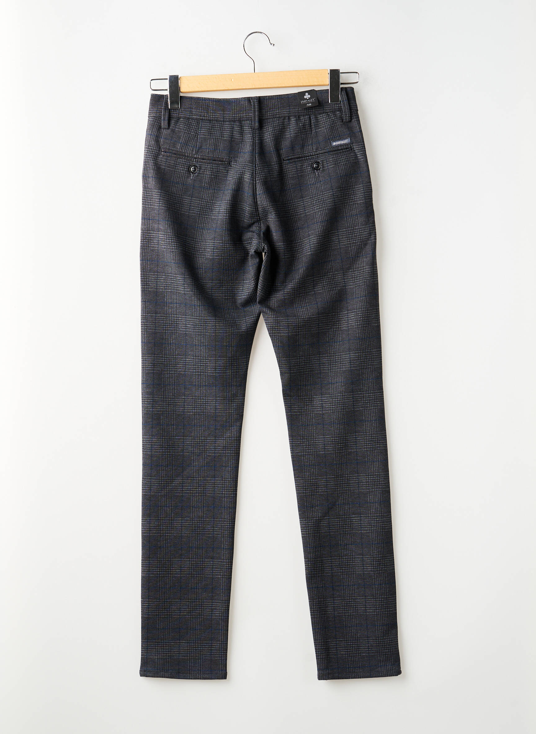 Pantalon slim stretch taille normale gris IMPACT homme