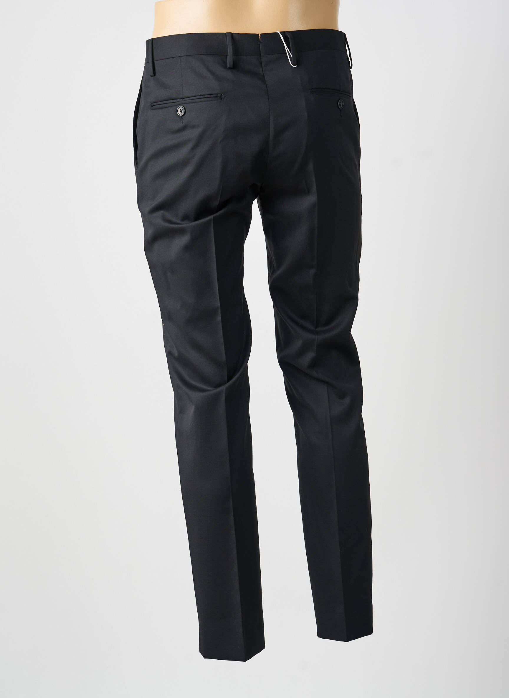 Pantalon slim tissage popeline taille normale noir MANUFACTURE homme