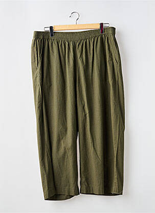 Pantalon 7/8 taille élastique taille normale vert KAFFE femme