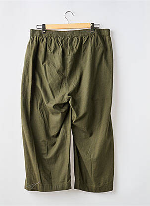 Pantalon 7/8 taille élastique taille normale vert KAFFE femme