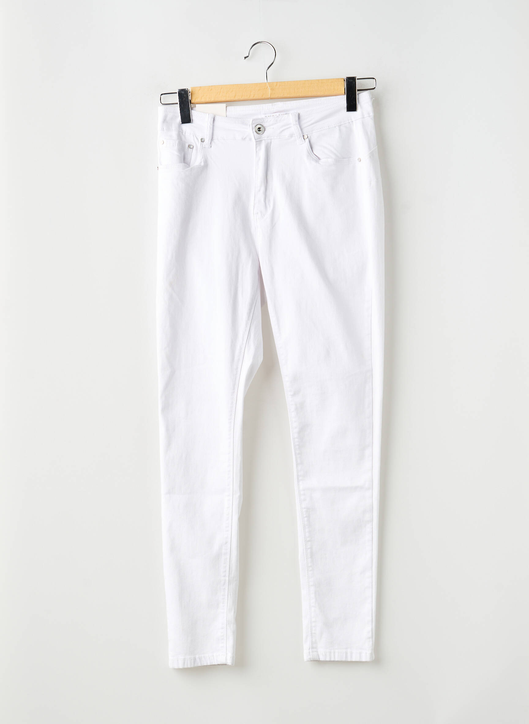 Jeans skinny taille normale taille normale blanc ANA LUCY femme