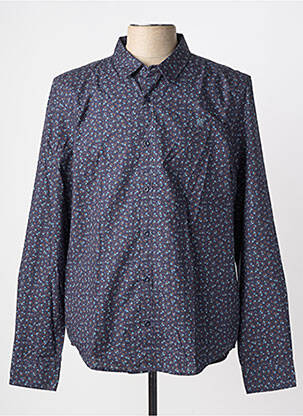 Chemise manches longues coupe cintrée bleu FREEMAN T.PORTER homme