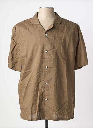 Chemise manches courtes coupe cintrée marron TIFFOSI homme