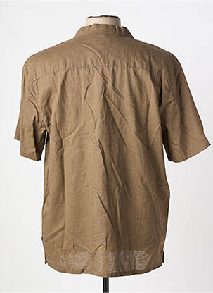 Chemise manches courtes coupe cintrée marron TIFFOSI homme