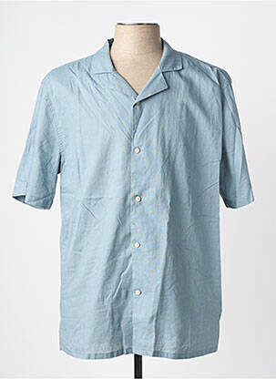 Chemise manches courtes coupe cintrée bleu TIFFOSI homme