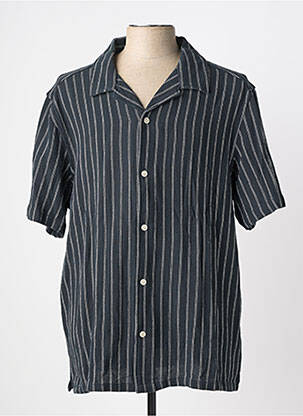 Chemise manches courtes col tailleur gris GARCIA homme