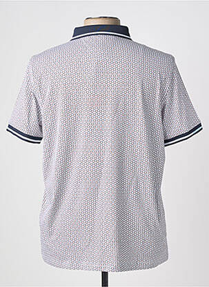 Polo tissage jersey manches courtes bleu DELAHAYE homme
