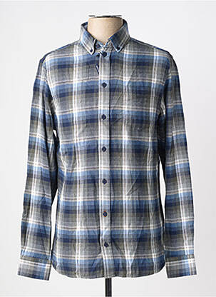 Chemise manches longues poches bleu FQ1924 homme