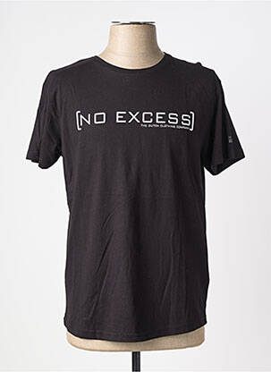 T-shirt coupe cintrée manches courtes noir NO EXCESS homme
