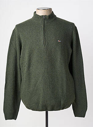 Pull stretch manches longues vert FQ1924 homme