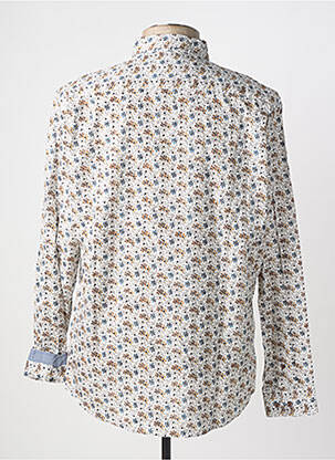 Chemise manches longues coupe cintrée beige DELAHAYE homme