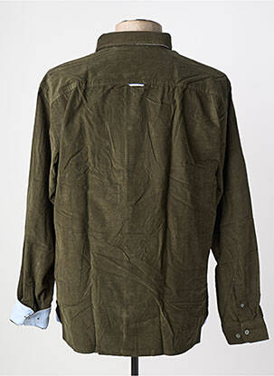 Chemise manches longues poches vert FQ1924 homme
