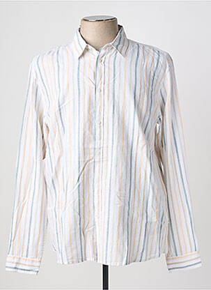 Chemise manches longues coupe droite beige TIFFOSI homme