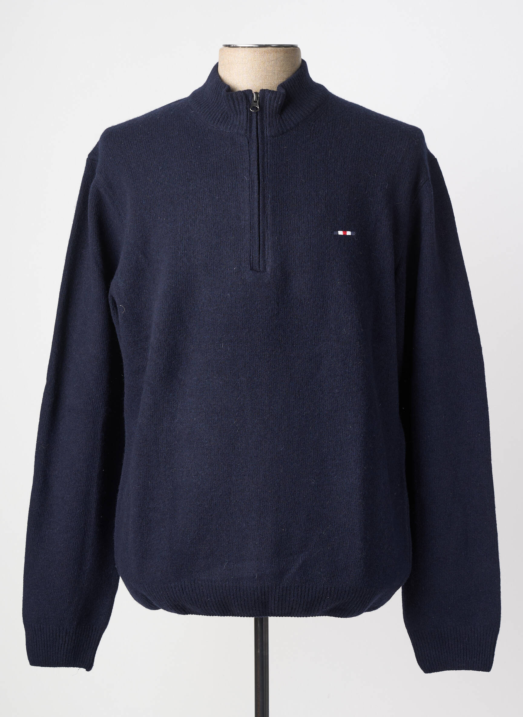 Pull stretch manches longues bleu FQ1924 homme