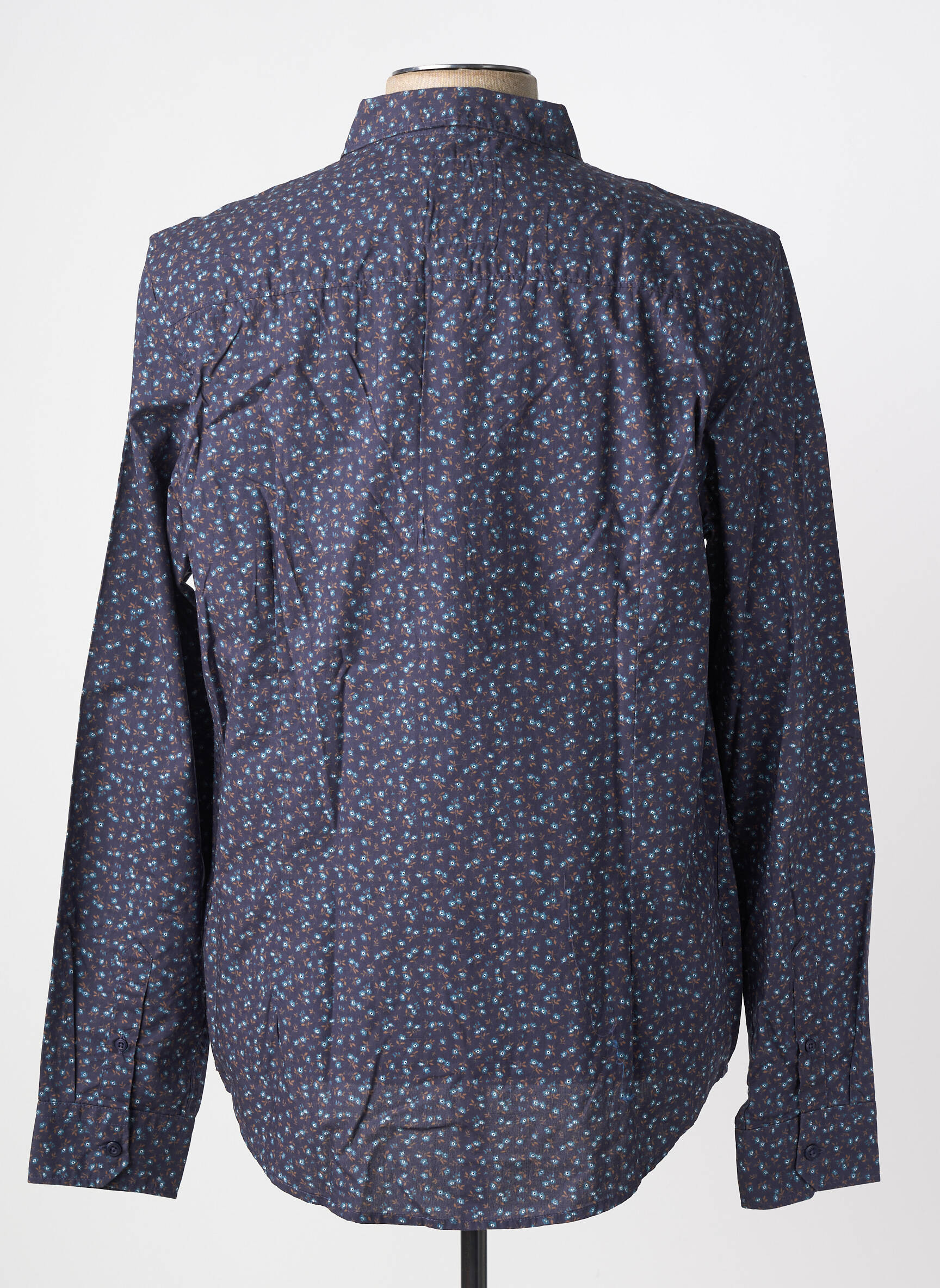 Chemise manches longues coupe cintrée bleu FREEMAN T.PORTER homme
