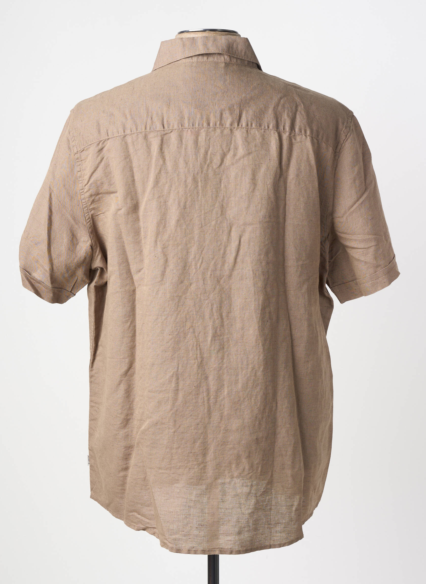Chemise manches courtes coupe droite marron GARCIA homme