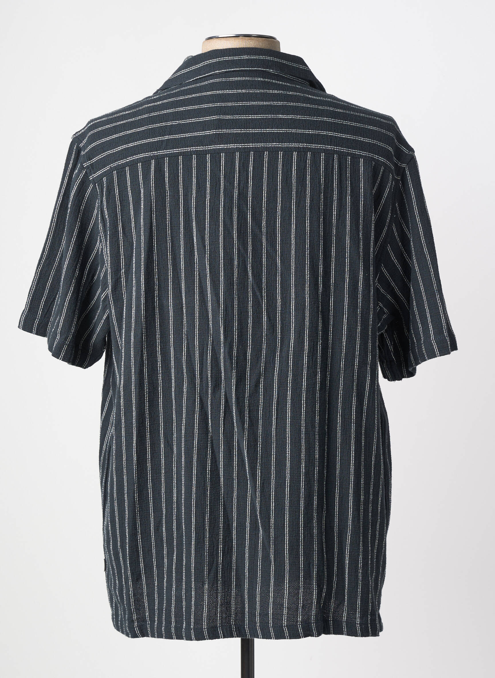 Chemise manches courtes col tailleur gris GARCIA homme