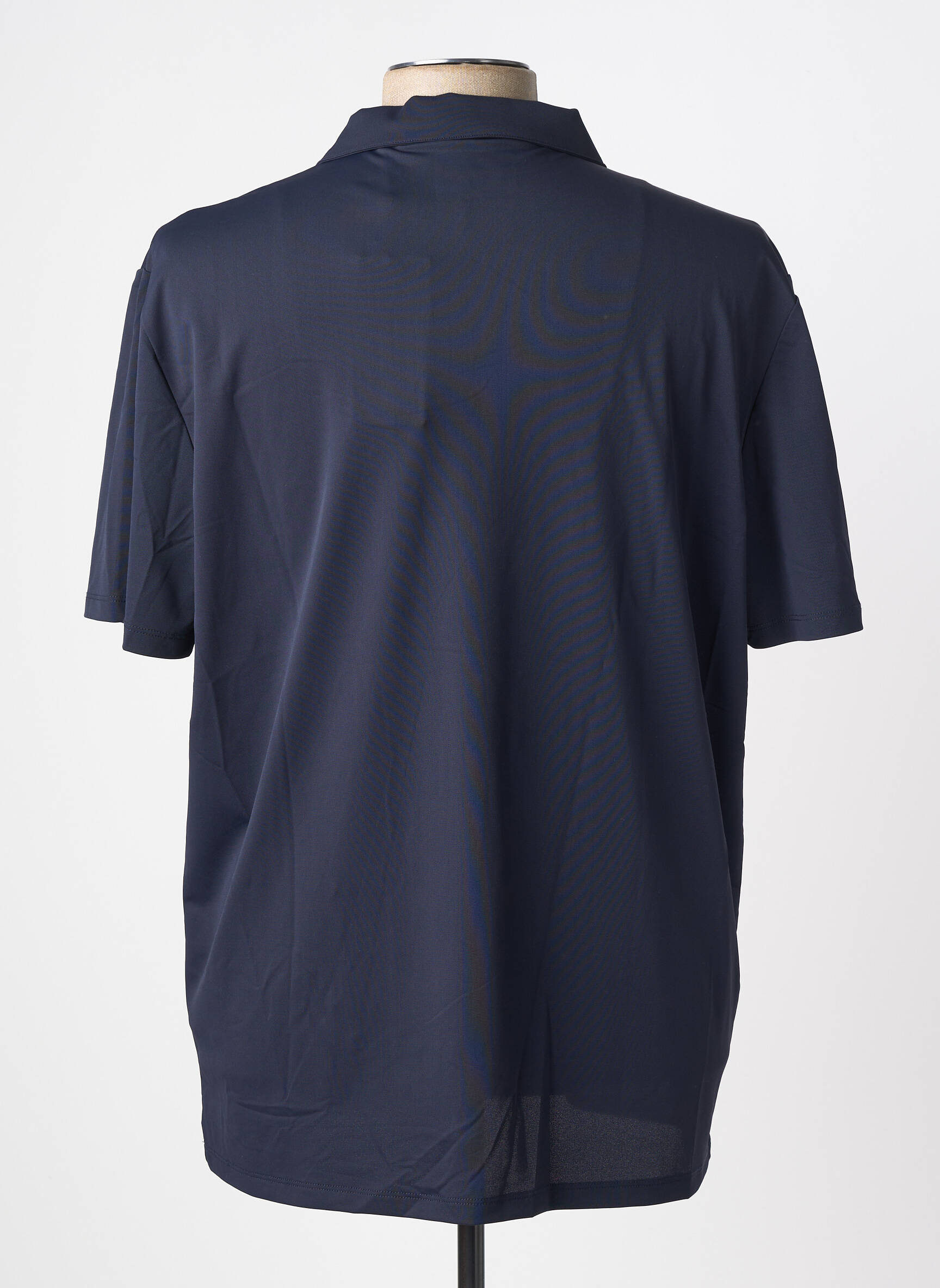 Polo tissage jersey manches courtes bleu NO EXCESS homme