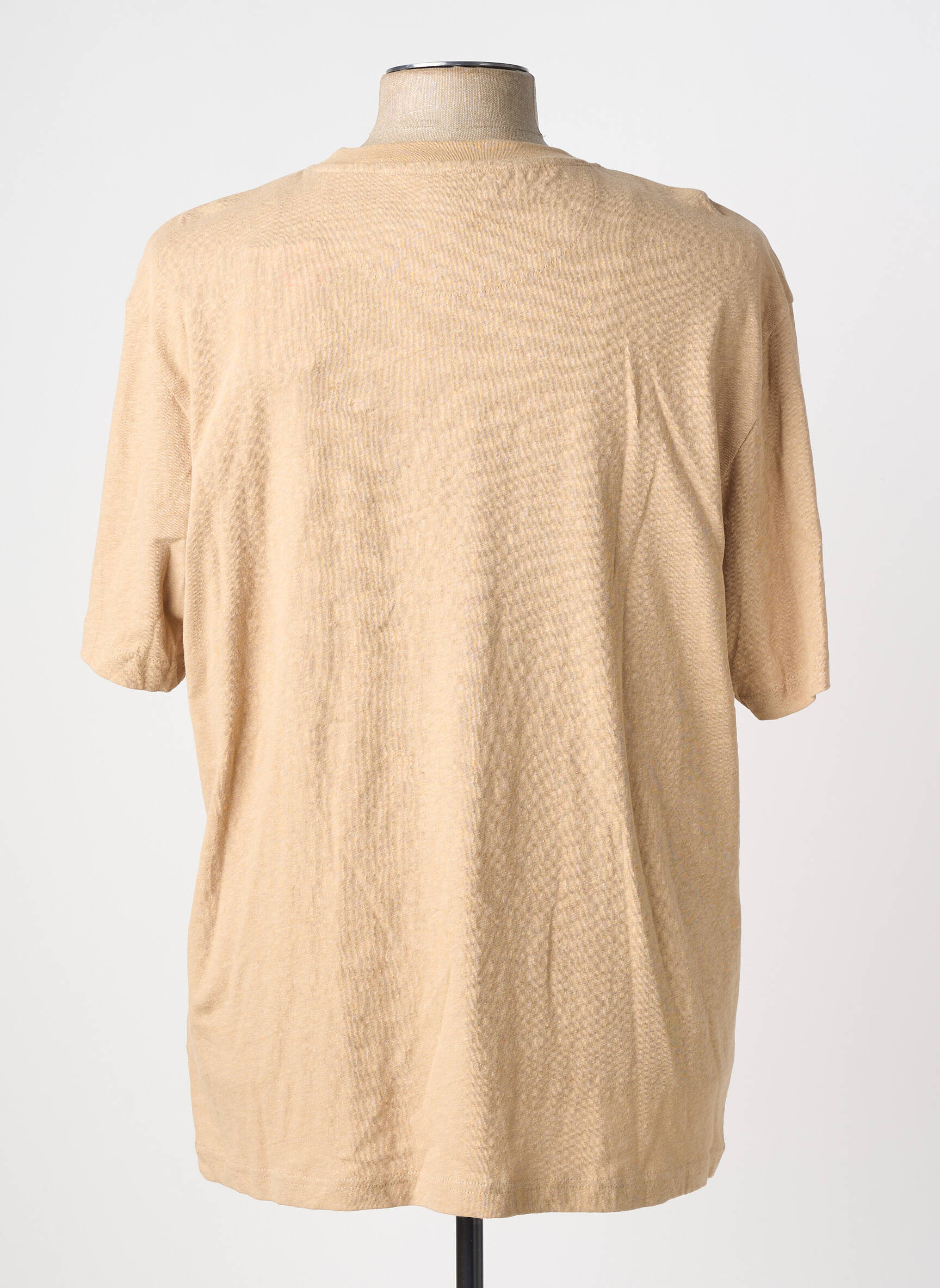 T-shirt coupe cintrée manches courtes beige TIFFOSI homme