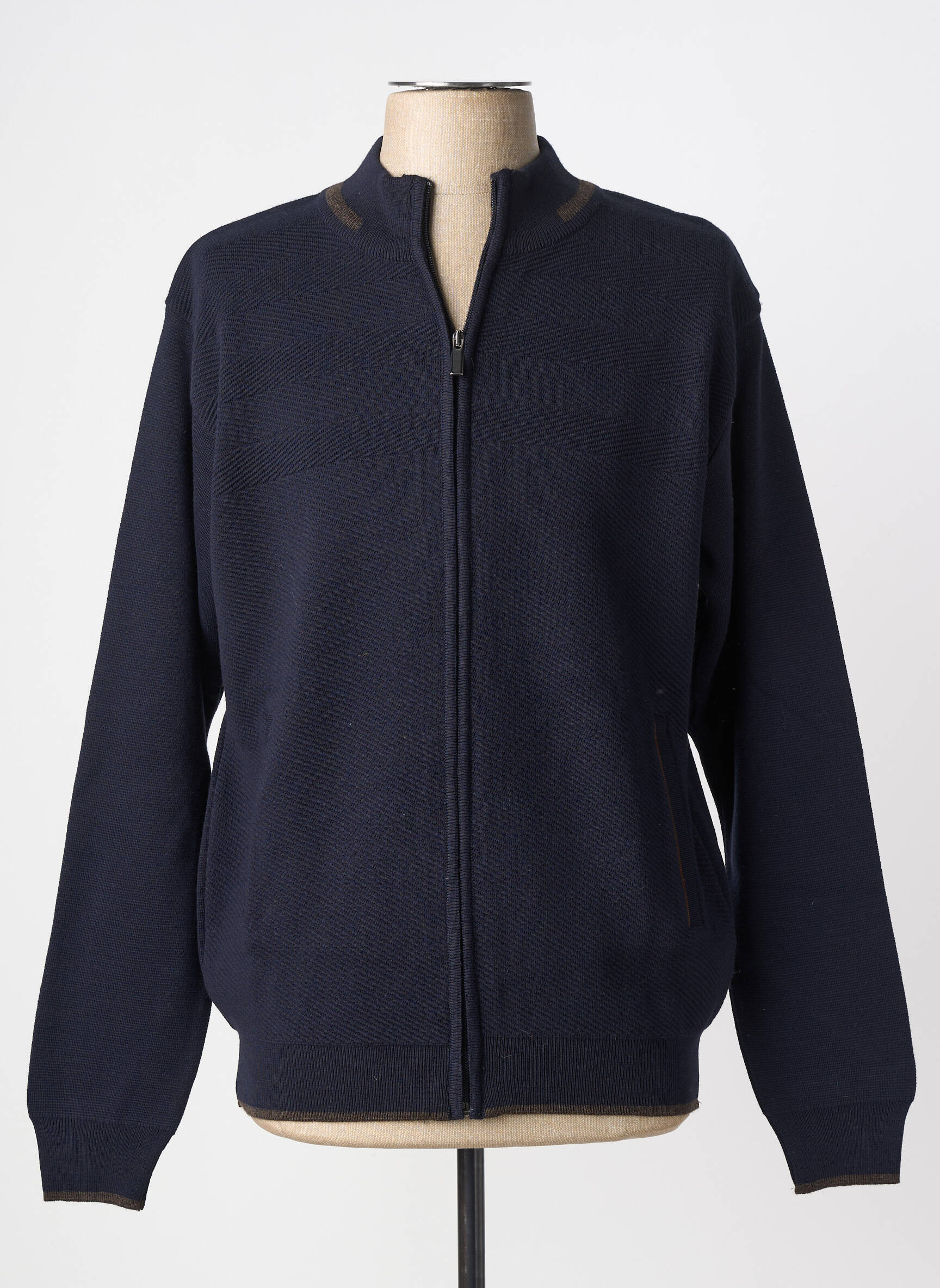 Gilet manches longues manches longues bleu COFOX homme