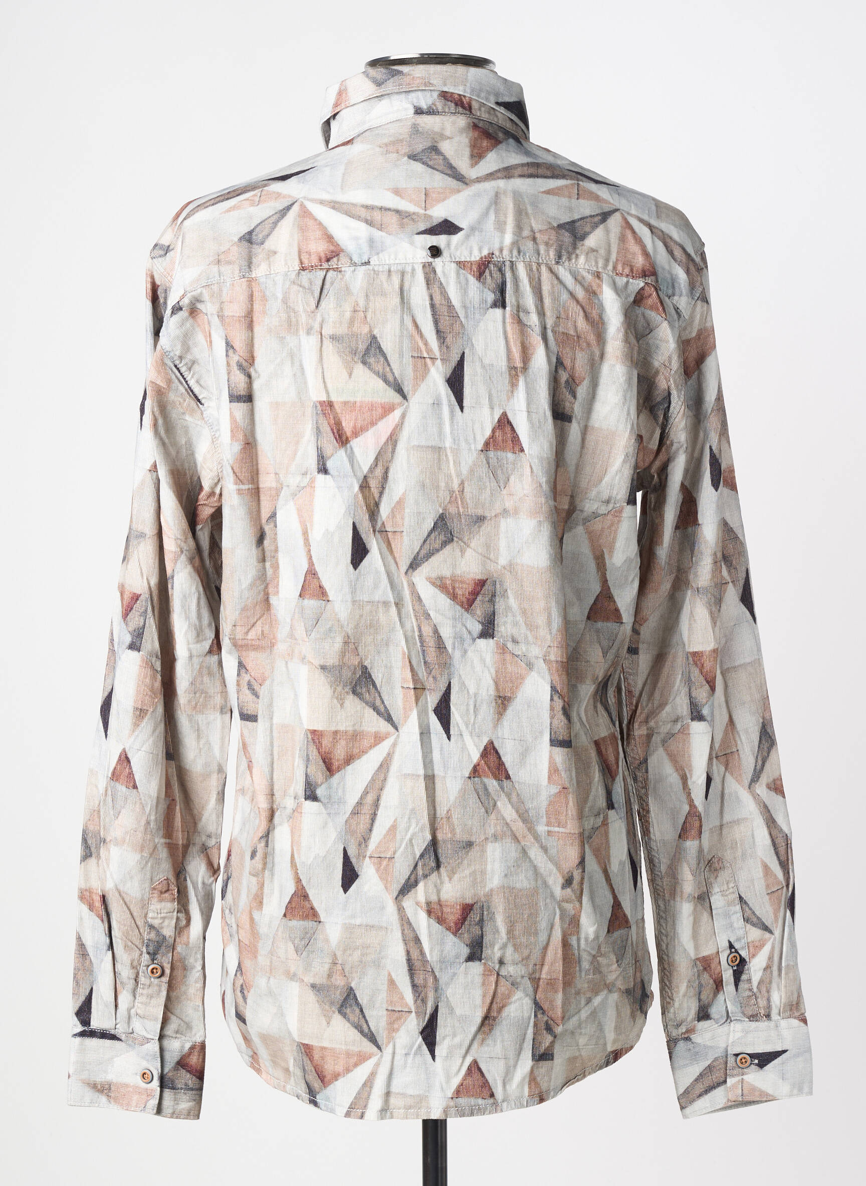 Chemise manches longues imprimé fantaisie gris NO EXCESS homme