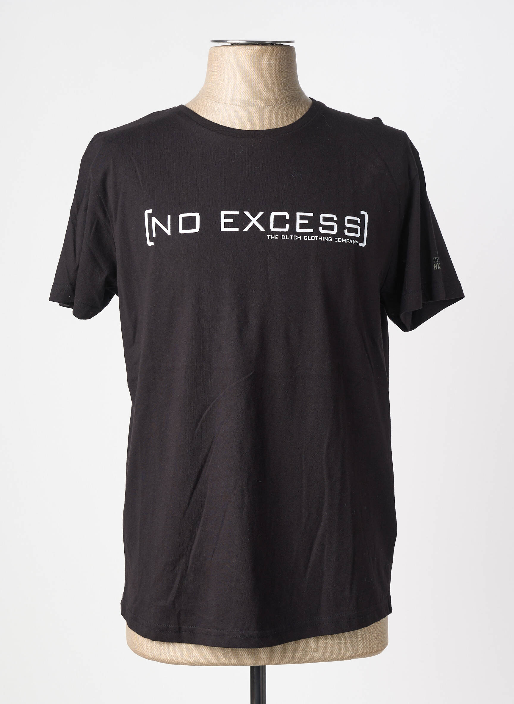 T-shirt coupe cintrée manches courtes noir NO EXCESS homme