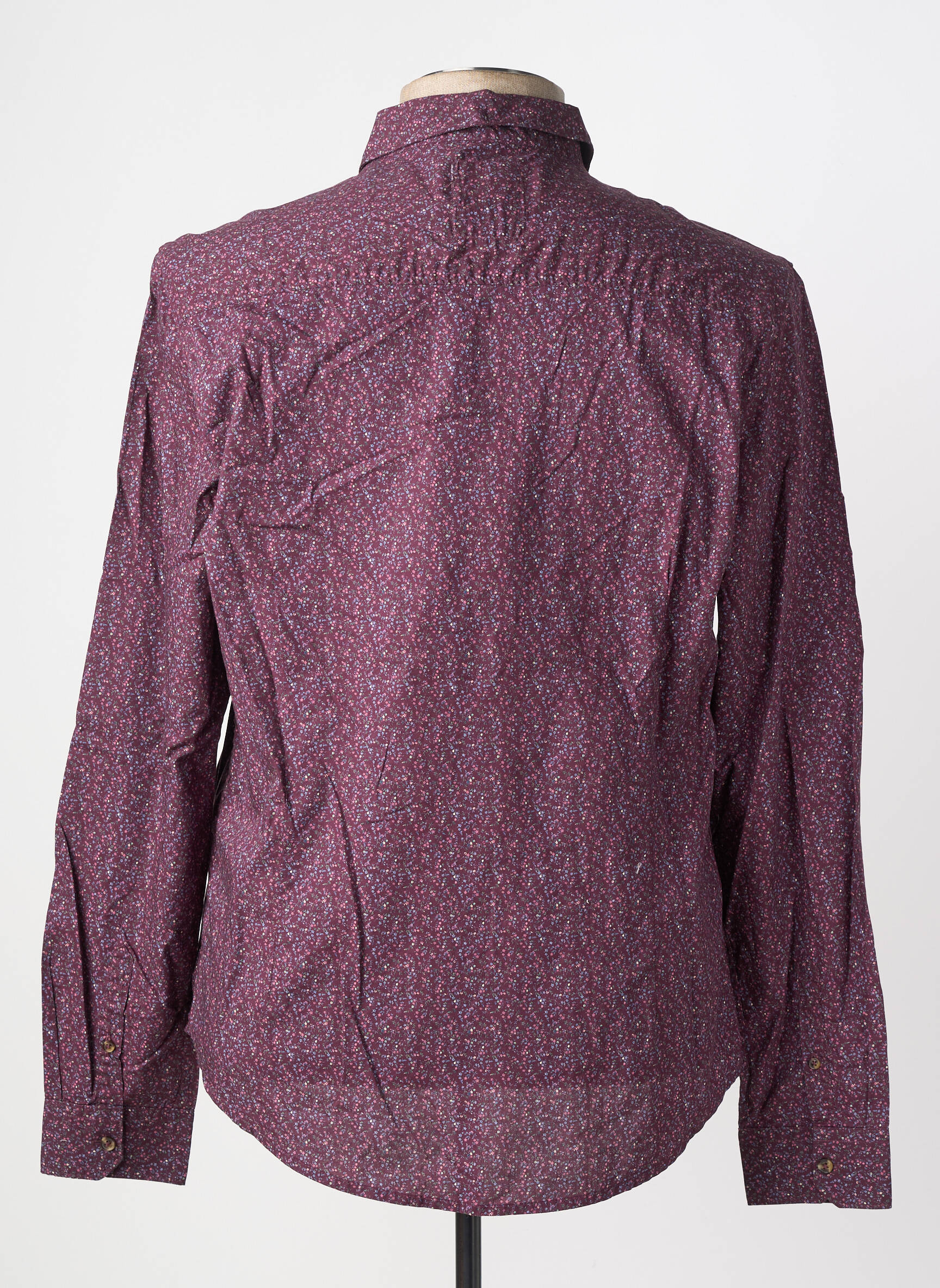 Chemise manches longues coupe cintrée violet FREEMAN T.PORTER homme
